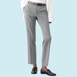 Banana Republic Factory Pants Women's Size 16 Gray Ryan Curvy Straight Ankle NWT